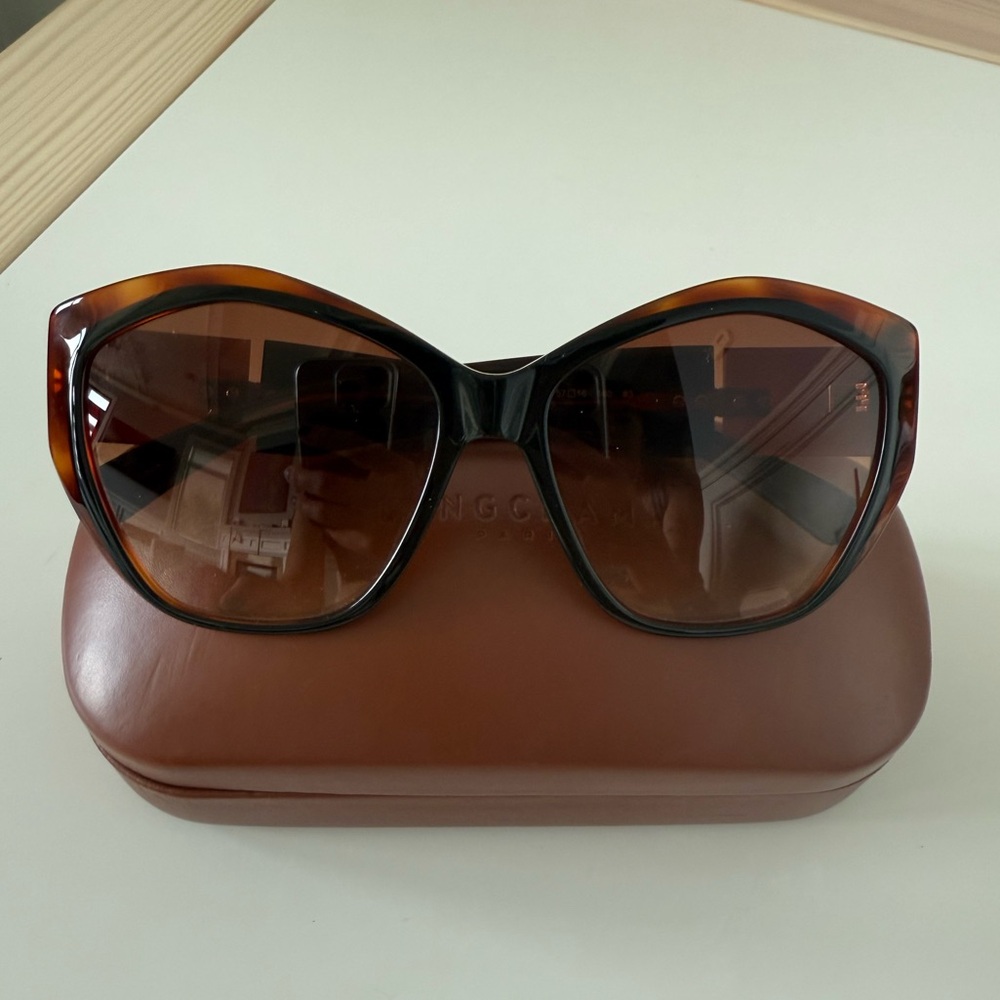 Longchamp Brown Sunglasses Cat-Eye Style